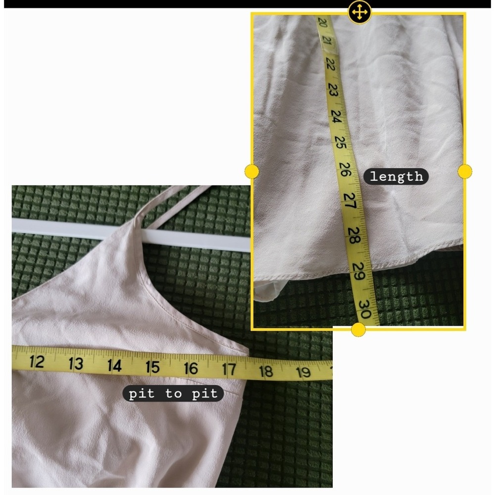 Amanda Uprichard Cream Spaghetti Strap V-Neck Elastic Waist Romper Small - Picture 8 of 10